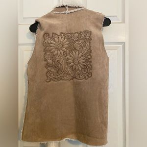 Brand new custom embroidered M vest